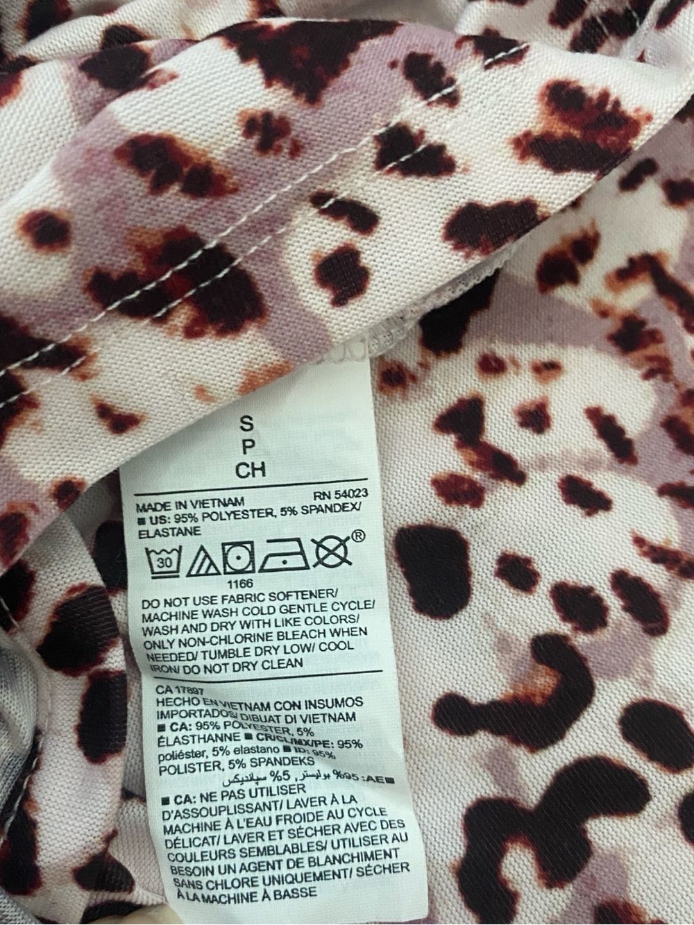 Old Navy Active Women's Pink Leopard Print Racerback Tank Top - Picture 4 of 5